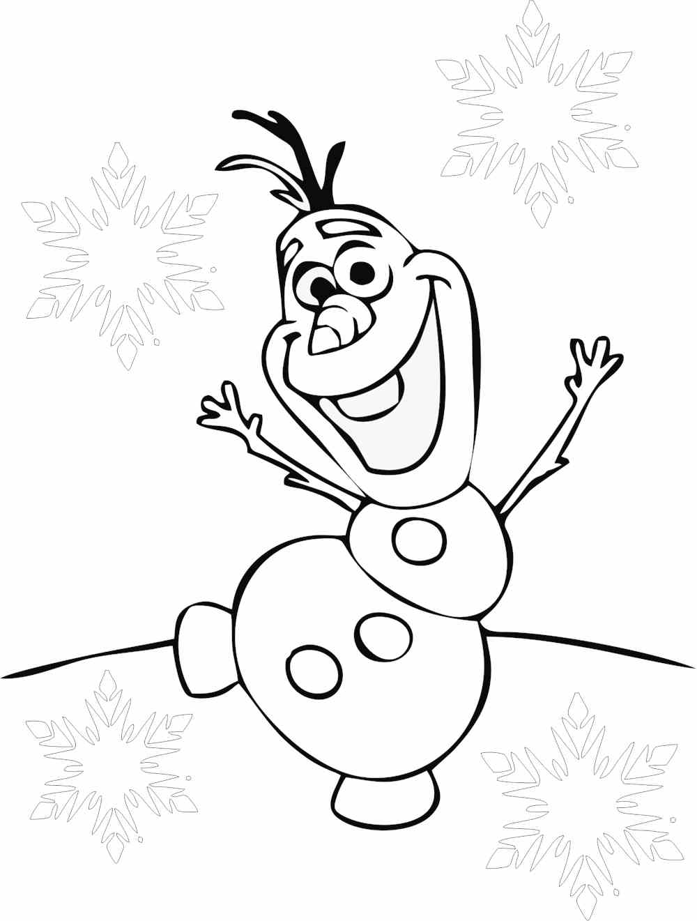 Olaf frozen para pintar