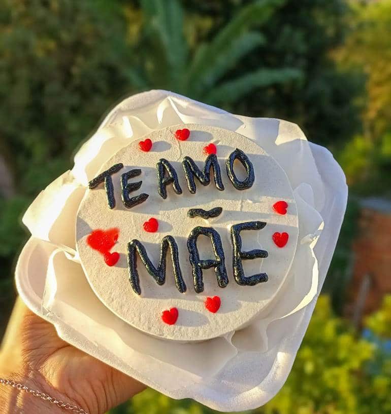 Mini bolo dia das mães