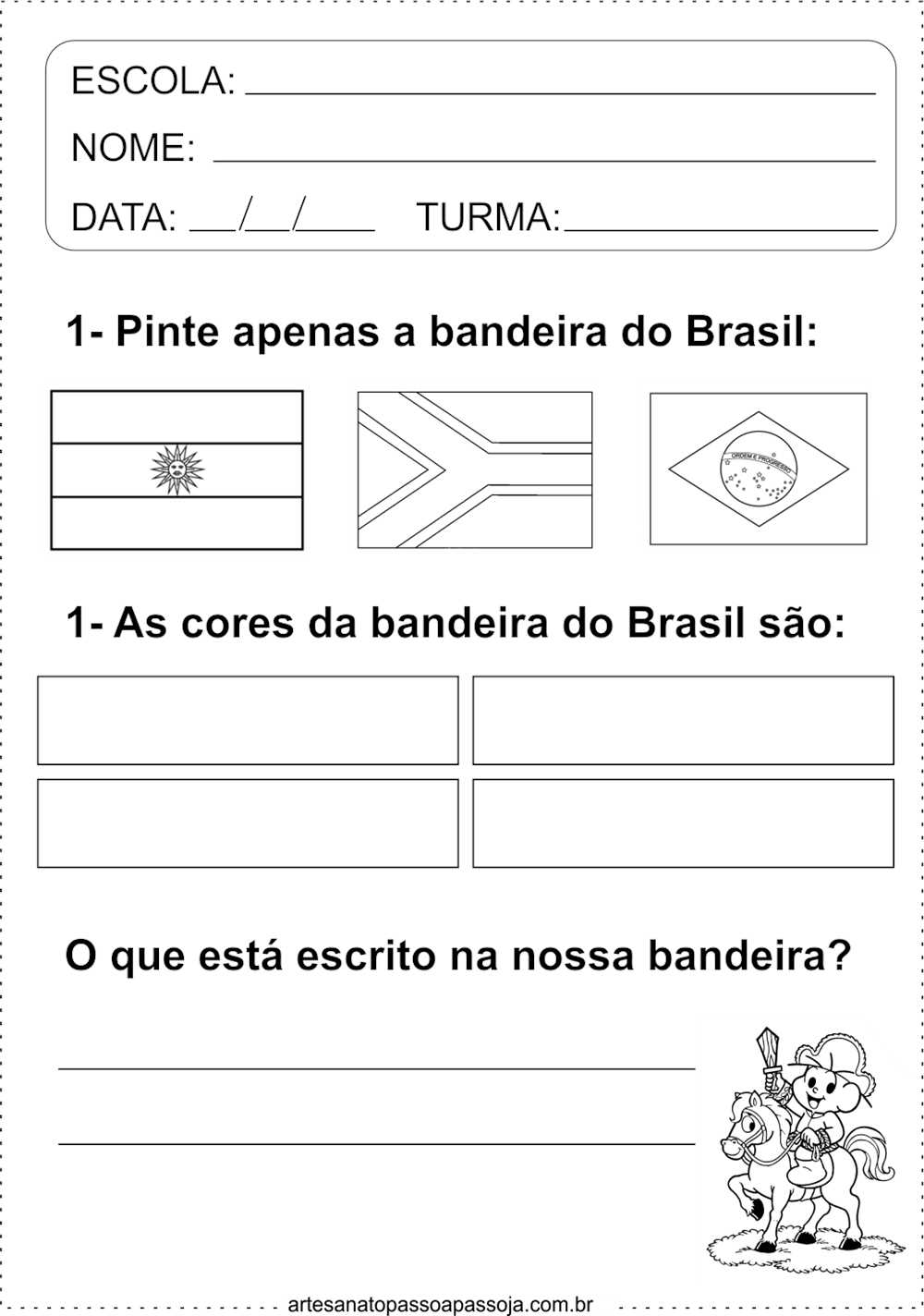 atividades independencia do brasil educação infantil