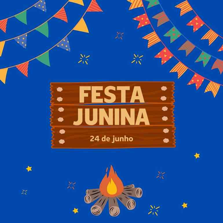 Convite azul caipira