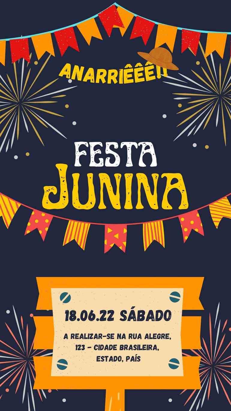 Convite personalizado caipira