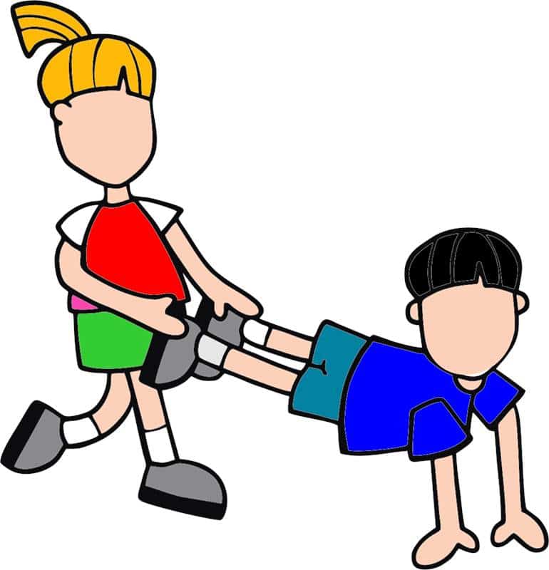 brincadeira carrinho de mão