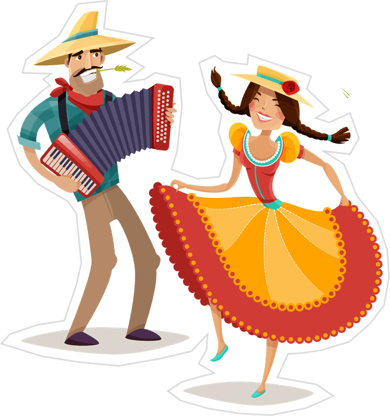 topo de bolo de casal dançando