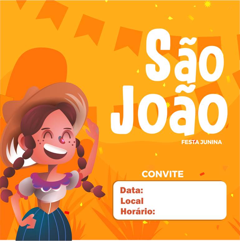 convite pronto festa junina