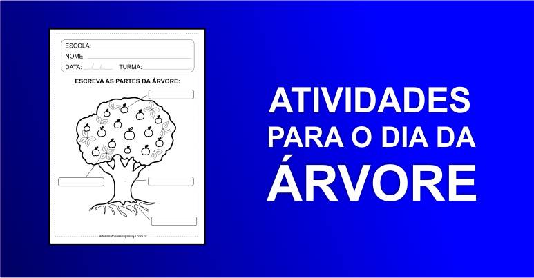 atividades dia da arvore para educação infantil