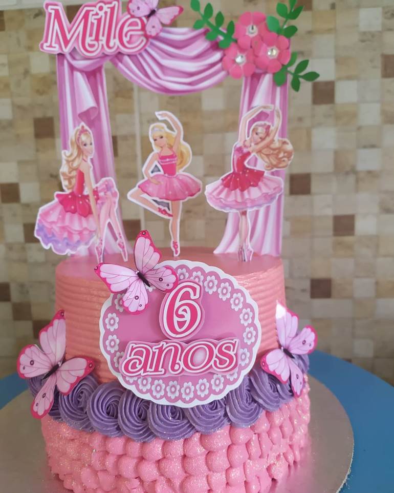 Bolo de Gomas Barbie Sereia Merliah, Osbolosdasmanas