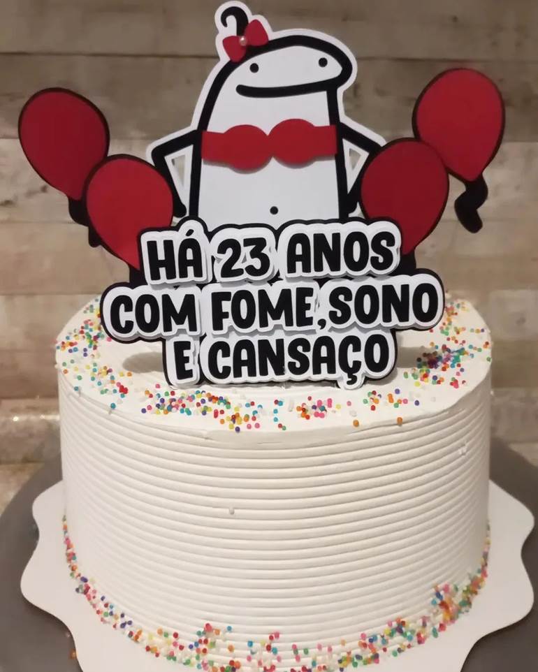 Bolo Flork Meme bem divertido! - Padaria Santo Antônio