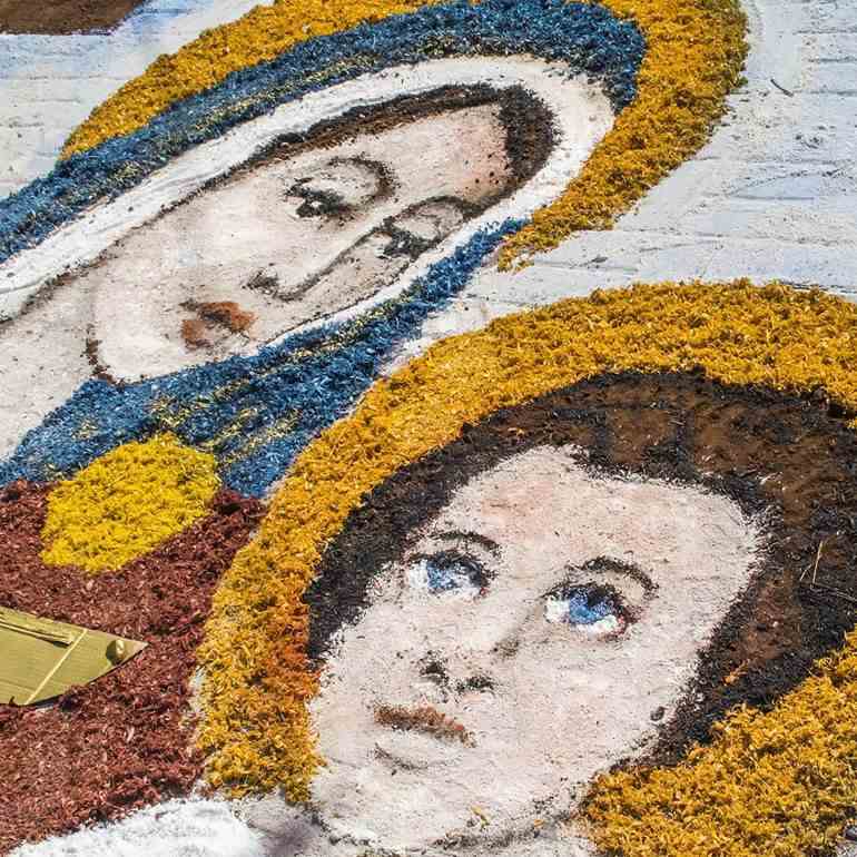 Tapetes de Corpus Christi Nossa Senhora