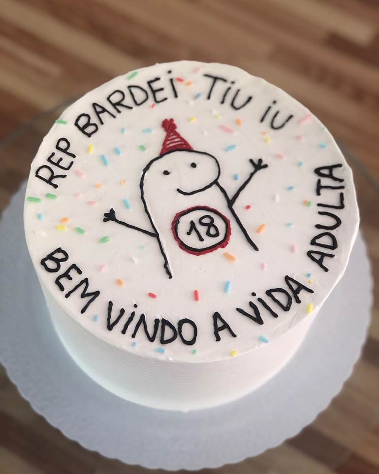 Meme Cake Flork Para celebrar un bonito aniversario, una rica mini