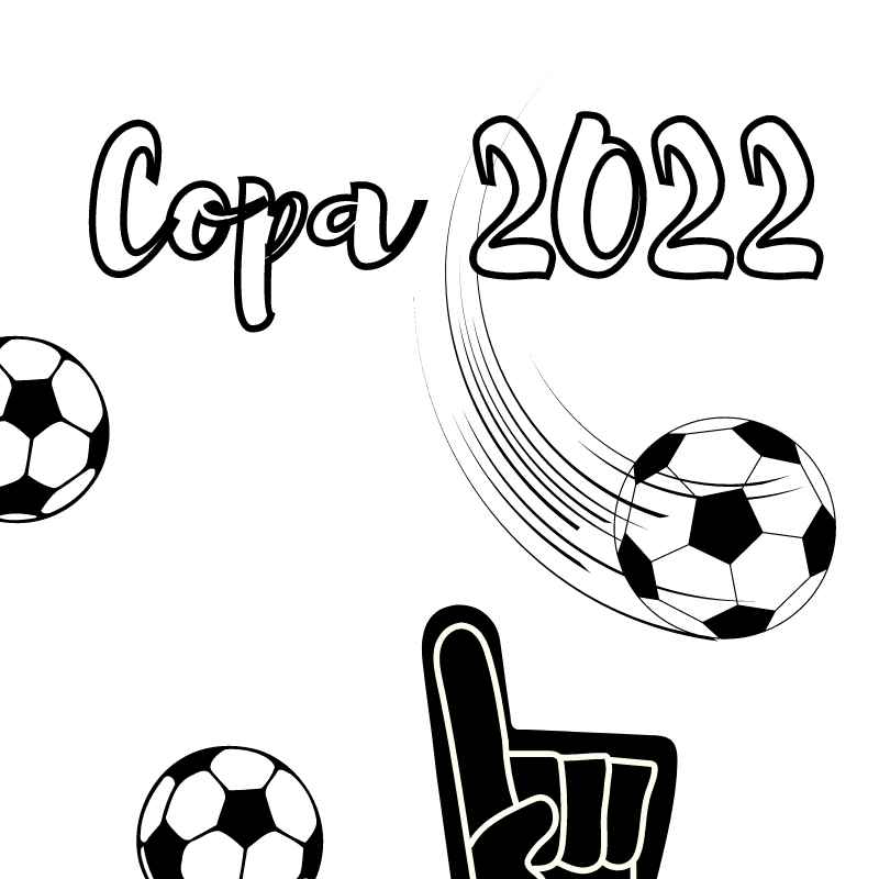 desenho para pintar da copa