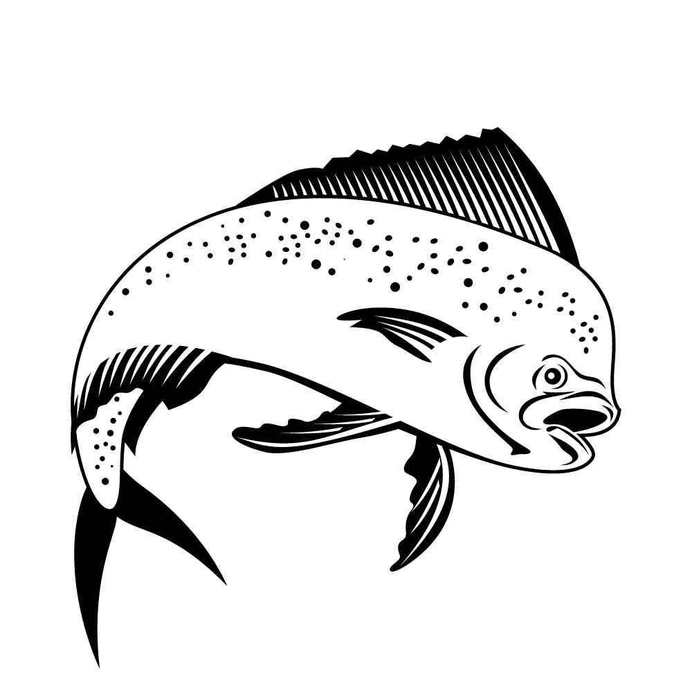 figura de peixe para colorir