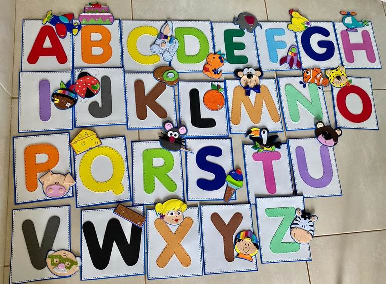 Alfabeto para colorir letras