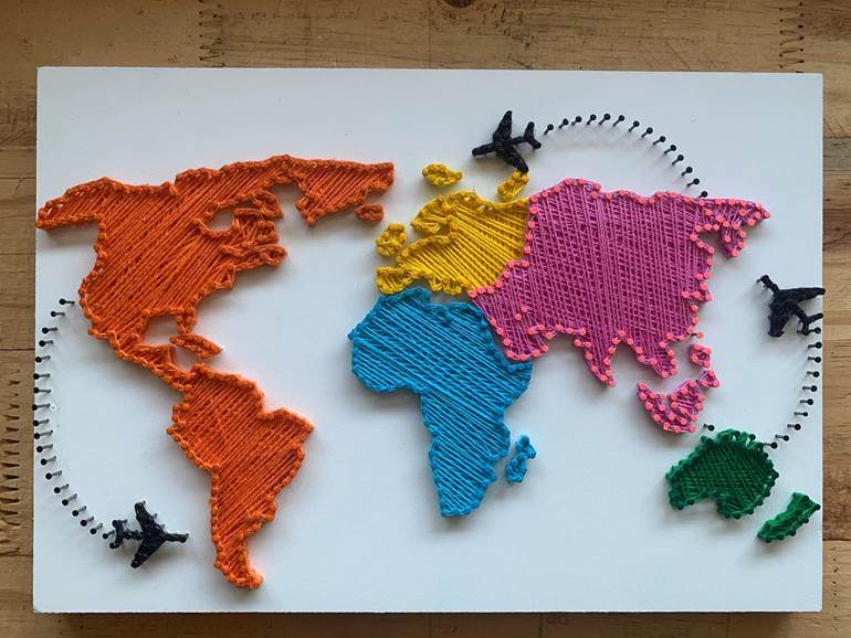 Mapa mundi para Copa do Mundo