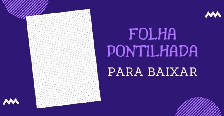 folha pontilhada a4 para baixar