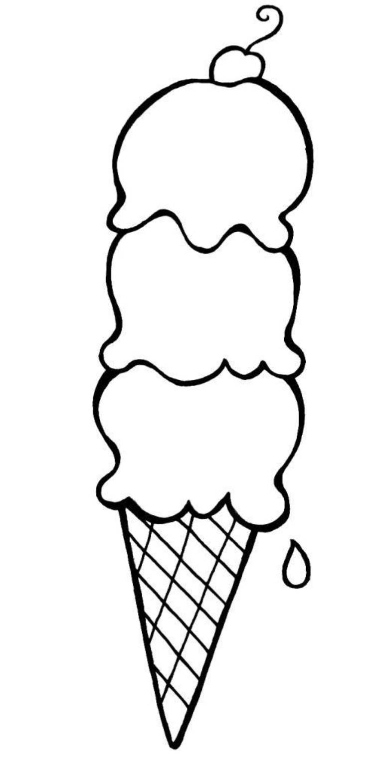Desenho sorvete fácil