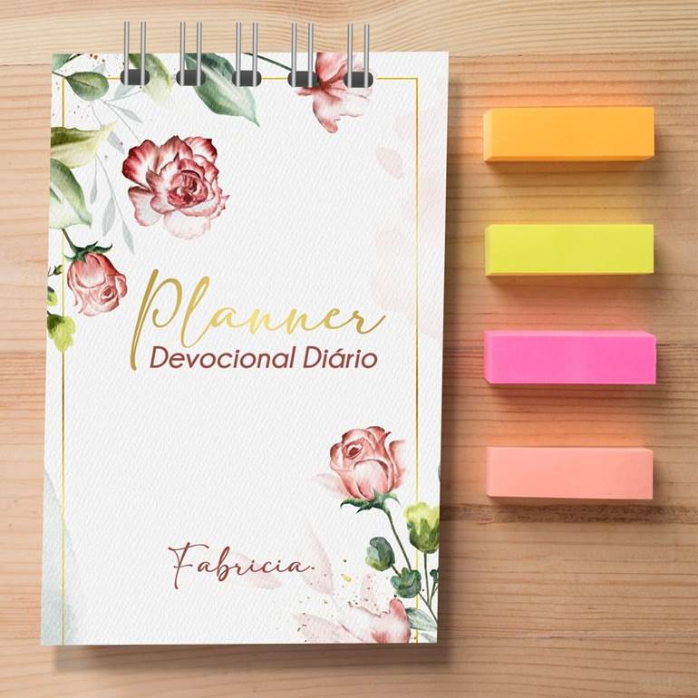 Planner semanal para imprimir capa