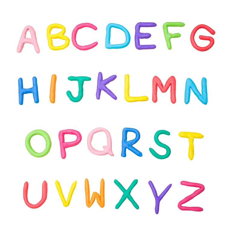 alfabeto móvel colorido