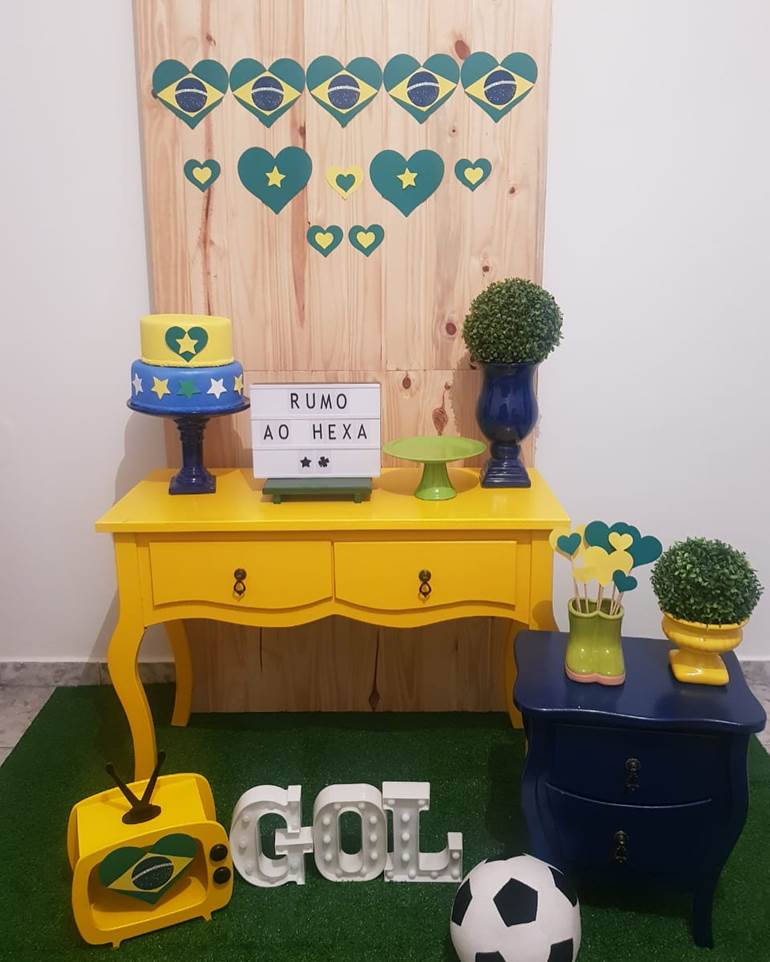 Decoração de festa do Brasil