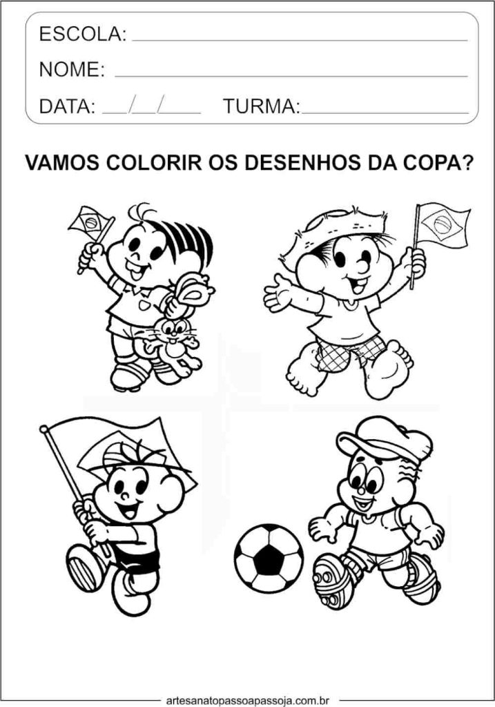 personagens da copa para colorir