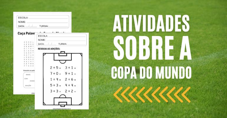 6 ATIVIDADES PARA A COPA DO MUNDO 2022 - Atividades para a Educação  Infantil - Cantinho do Saber