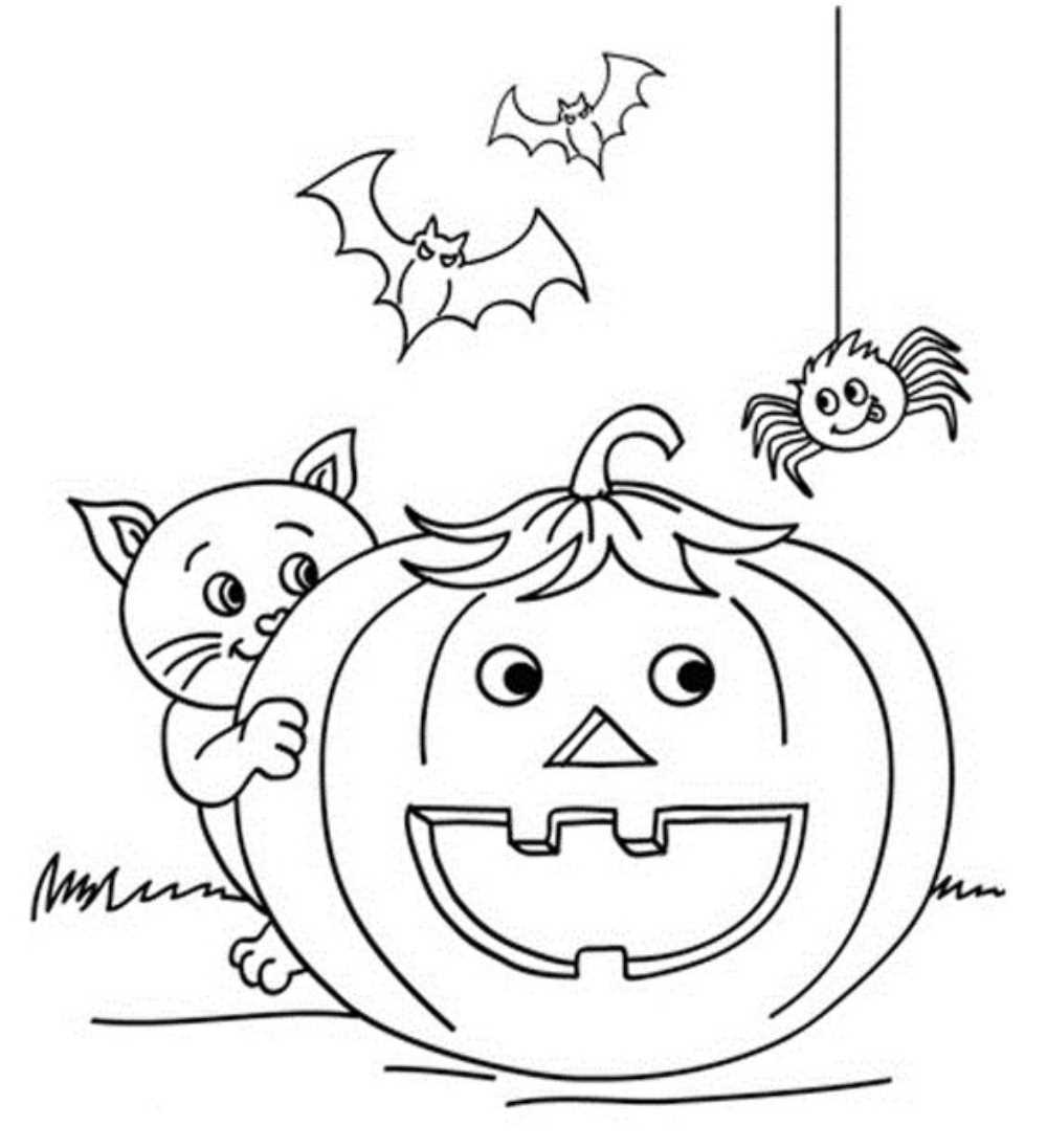 Desenho de abóbora Halloween