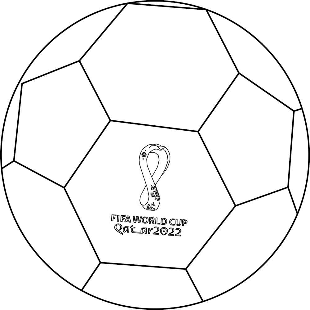 Bola de futebol para desenhar