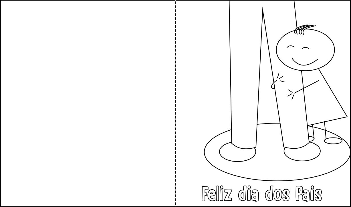 Cartão de dia dos pais para imprimir