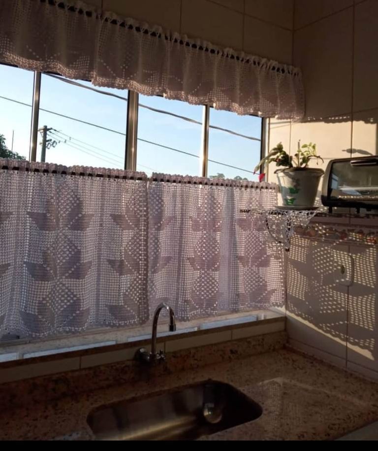 Cortina de crochê para cozinha: 48 ideias maravilhosas e um passo a ...