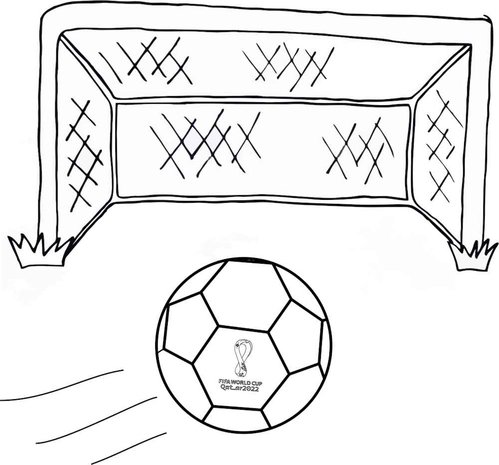 Gol e bola para desenhar