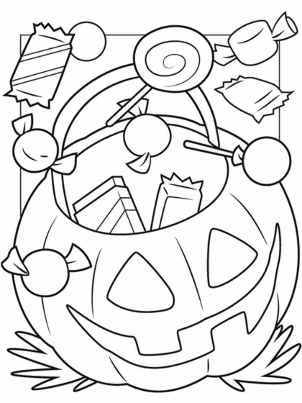 Desenhos de halloween para colorir e imprimir - Artesanato Passo a