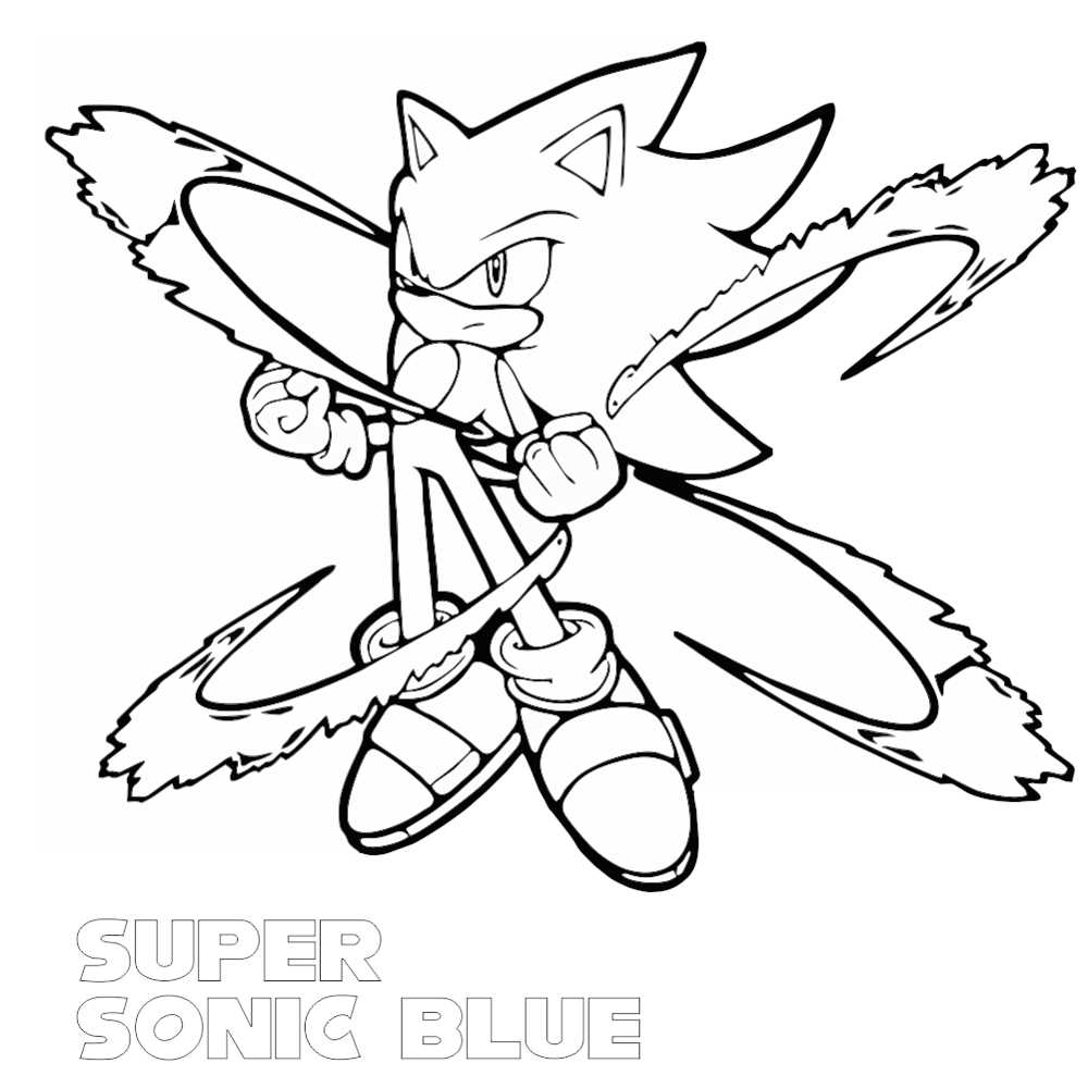 SUPER SONIC (COLORIR DESENHOS DO SONIC) PINTAR E DESENHAR SONIC