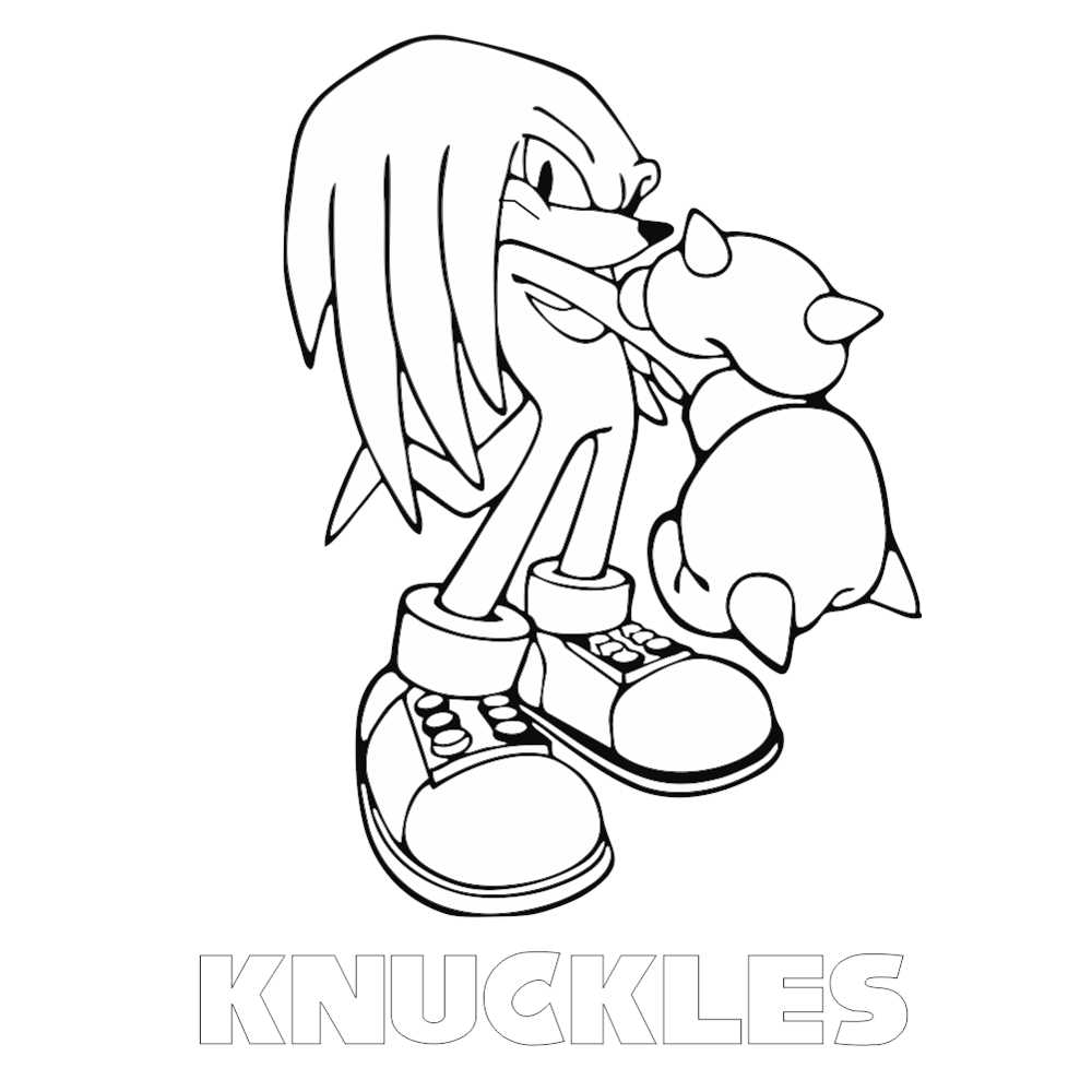 desenho do Knuckles 