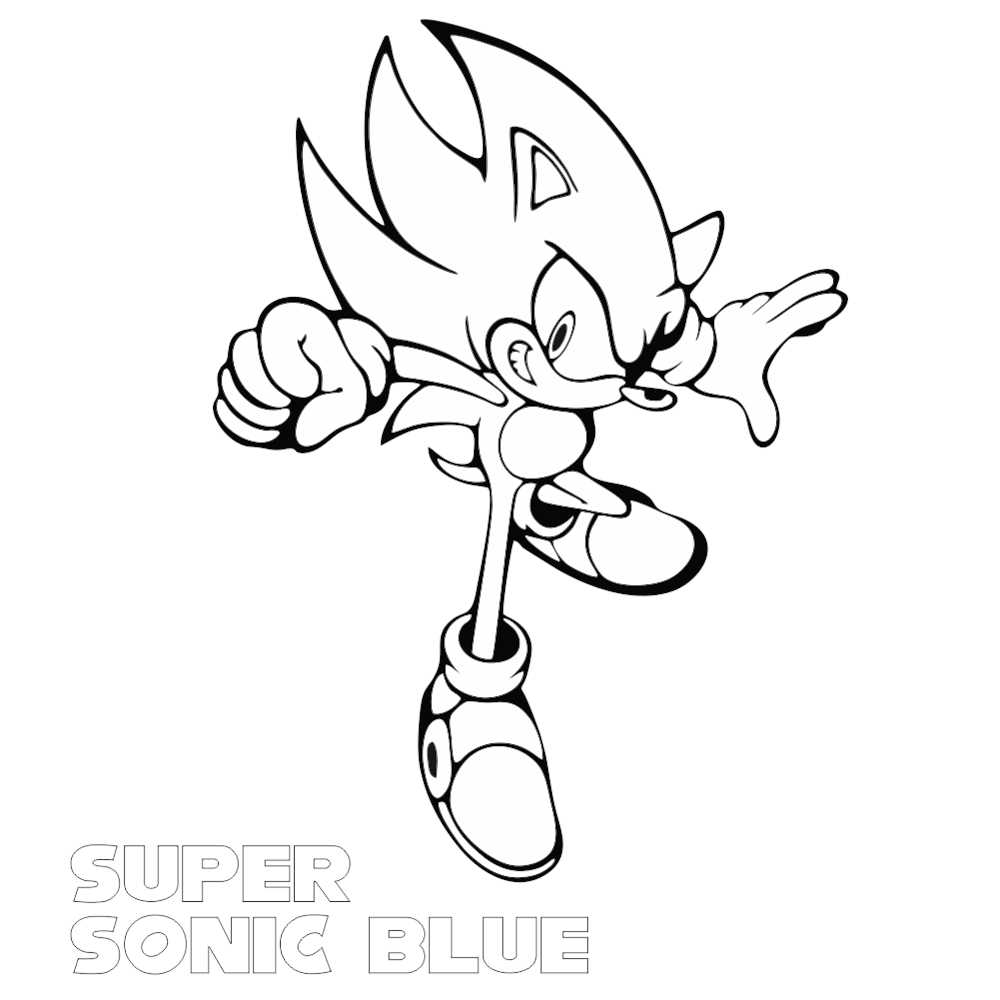 Desenho de Super Sonic para colorir - Tudodesenhos