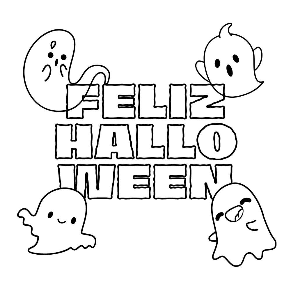 Desenhos de halloween para colorir e imprimir - Artesanato Passo a Passo!