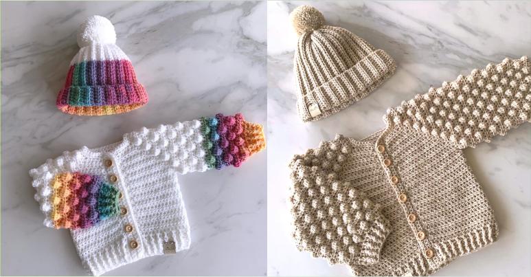 gorros de croche infantis