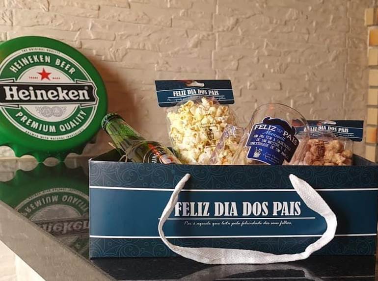 Kit de pipoca de dia dos pais