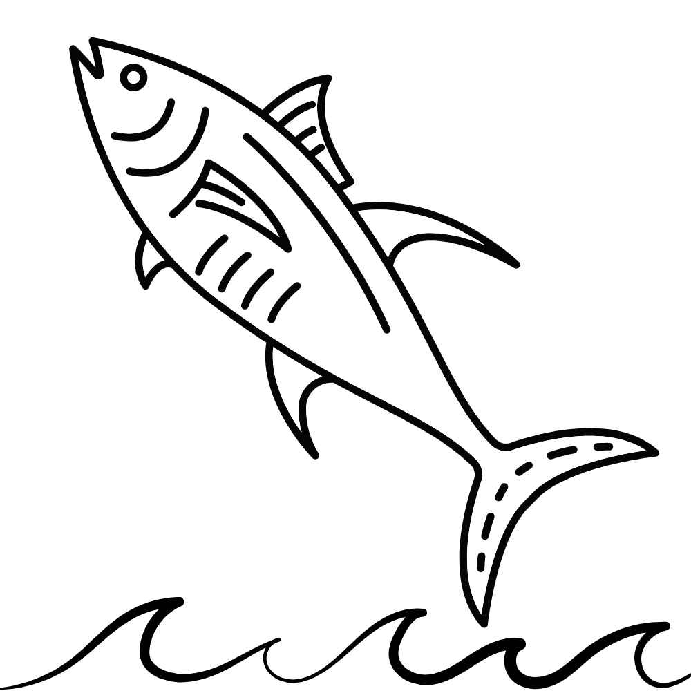 desenho de um peixe para colorir