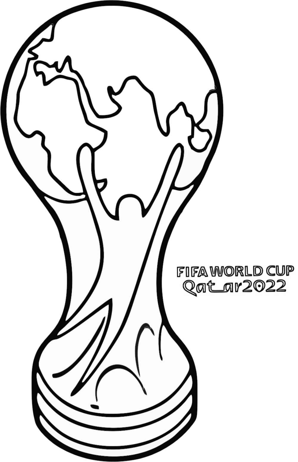 Desenho troféu Copa do Mundo