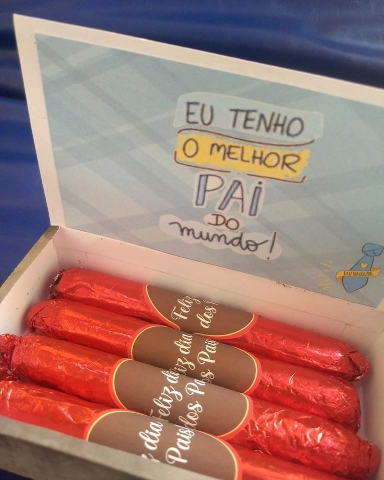 Caixa de charutos para o dia dos pais