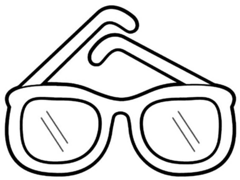Desenho óculos fácil