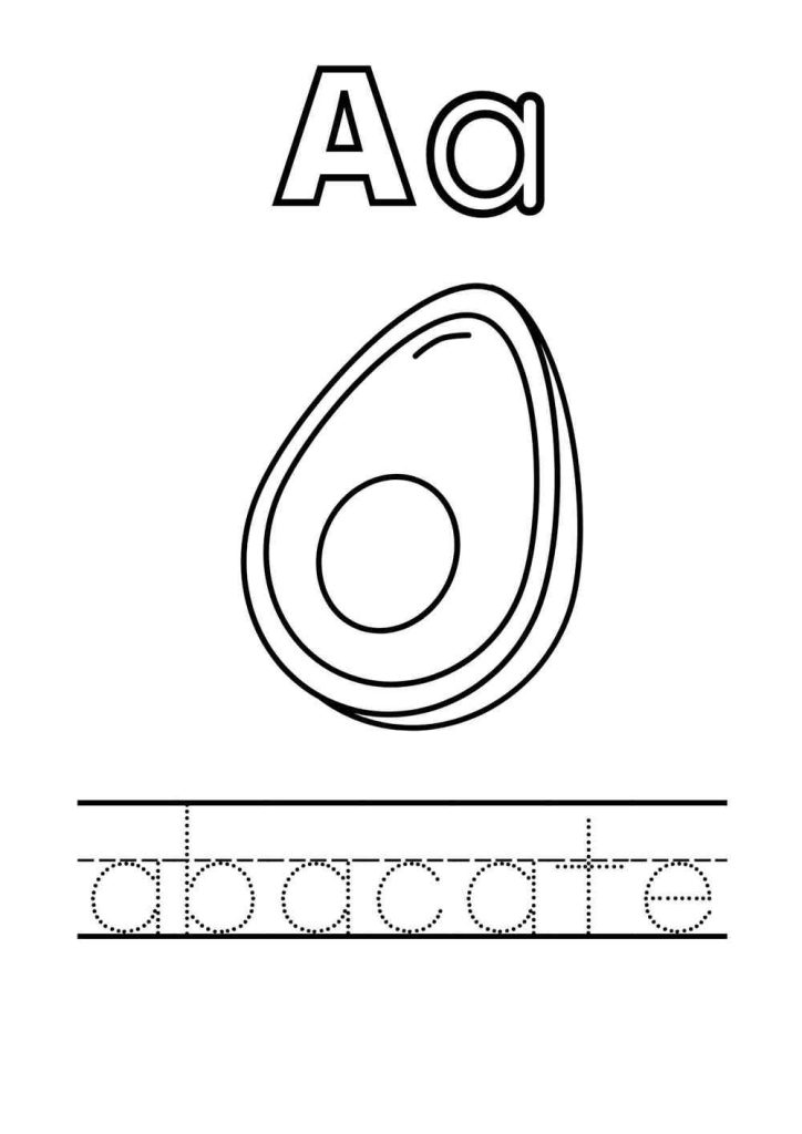 letra a para colorir