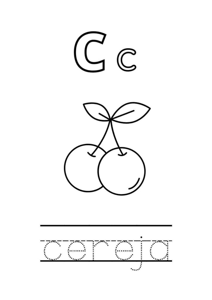 letra c para colorir