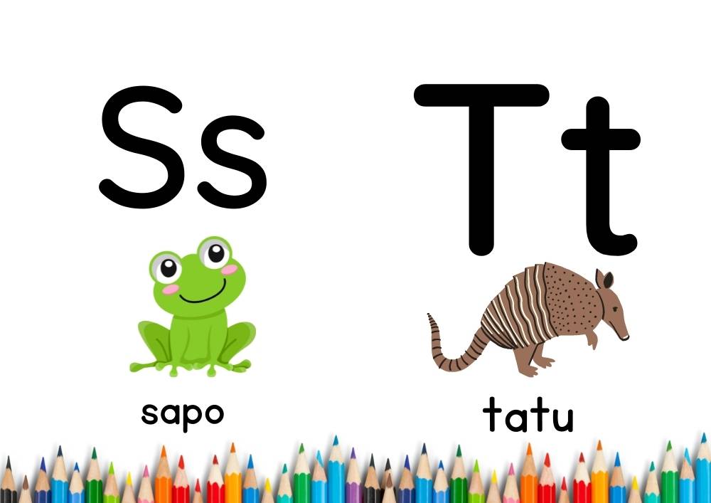 Letra s e t para imprimir