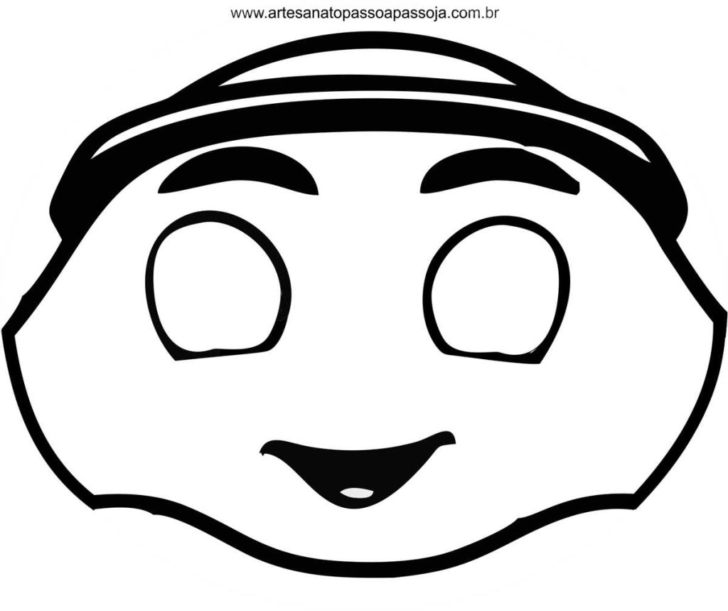 mascara do mascote da copa do mundo de papel