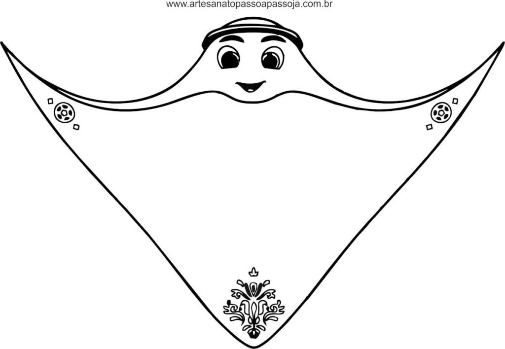 mascote da copa para pintar