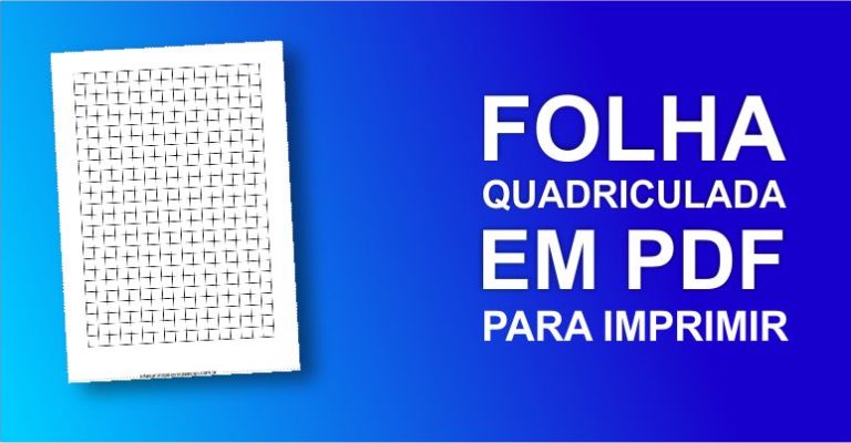 modelo de folha quadriculada pronta para imprimir tamanhos variados