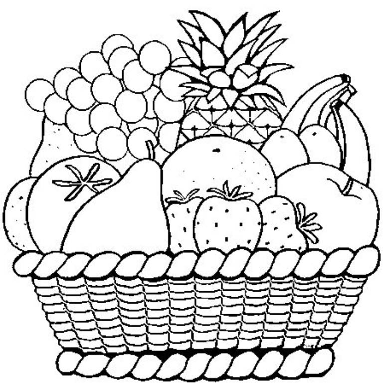Desenho frutas simples