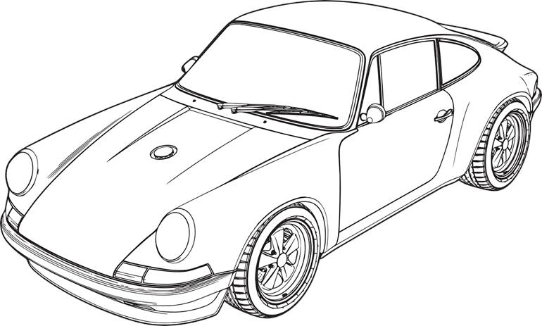 Desenho de carro fácil