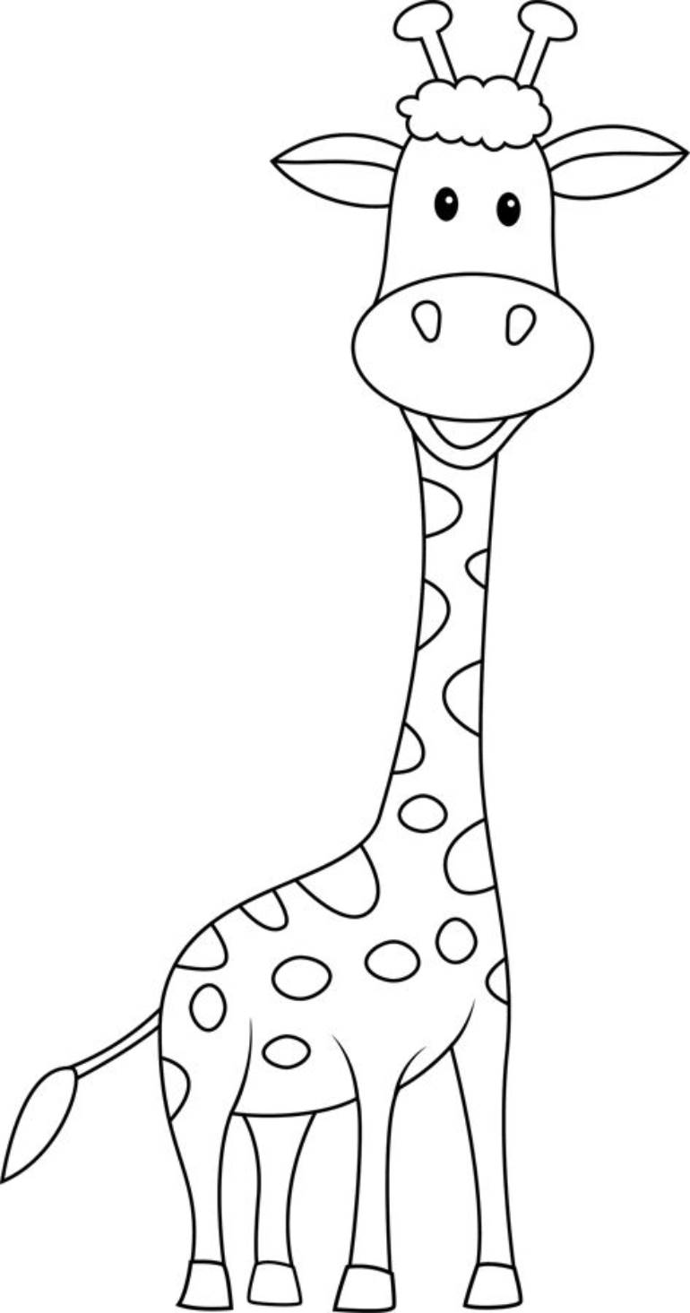 Girafa para desenhar fácil