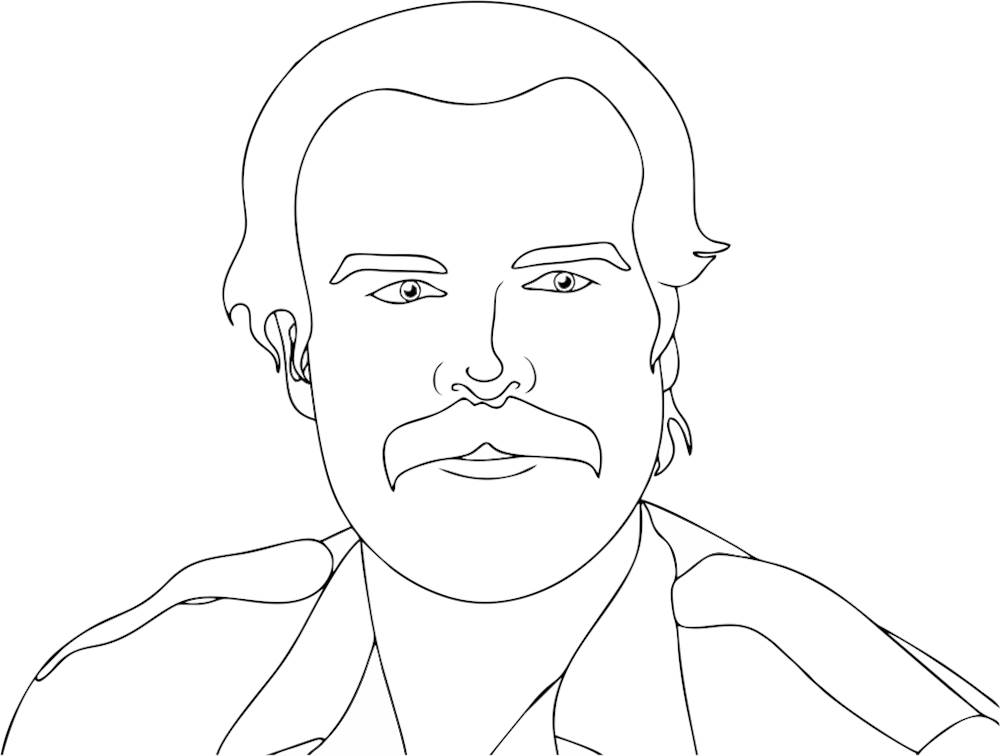 Desenho de Jim elenco
